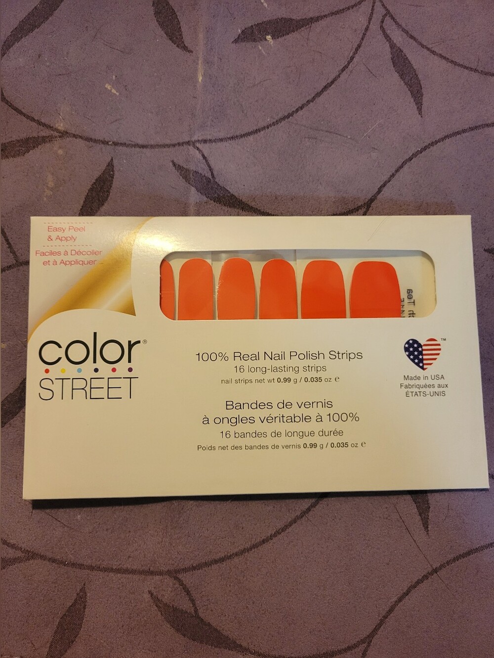 Color Street Peach Tea Nail Polish Strips - Picture 2 of 6